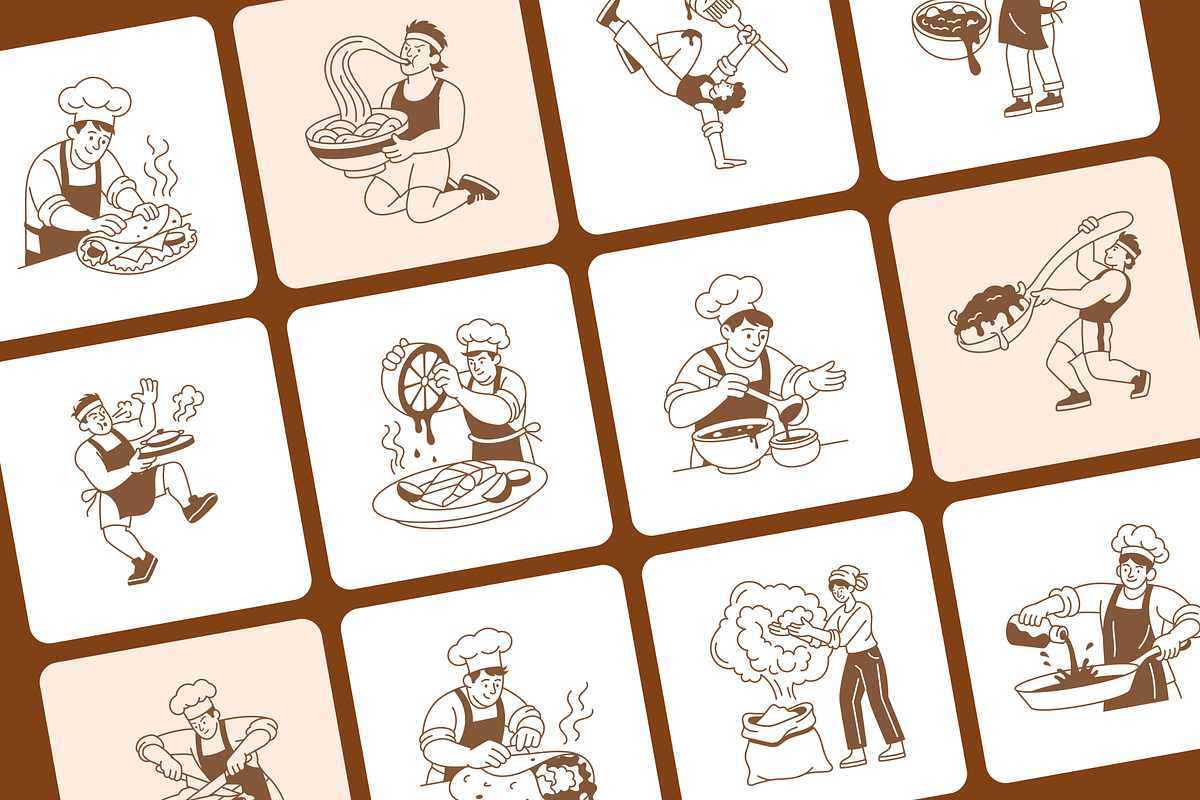 45 Animated Cooking Illustrations, a Food Illustration by Vectors Market (Photo 3 of 4)
