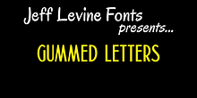 Gummed Letters JNL
