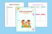 Editable Kids Activities Planner, a Stationery Template by Designmela01 (Thumbnail 2 of 4)