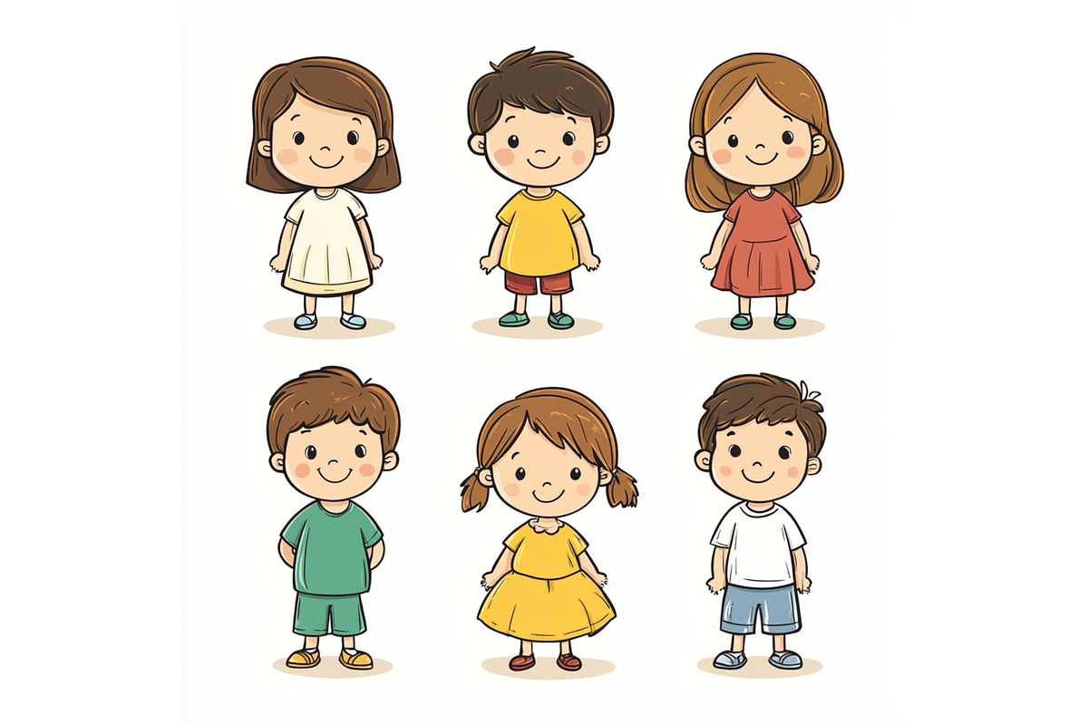Prompt Hand-Drawn Children Clipart, a Decorative Illustration by Creative design (Photo 3 of 7)