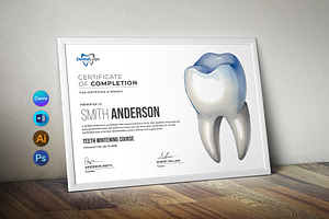 Dental Certificate, a Stationery Template by DesignDevisers