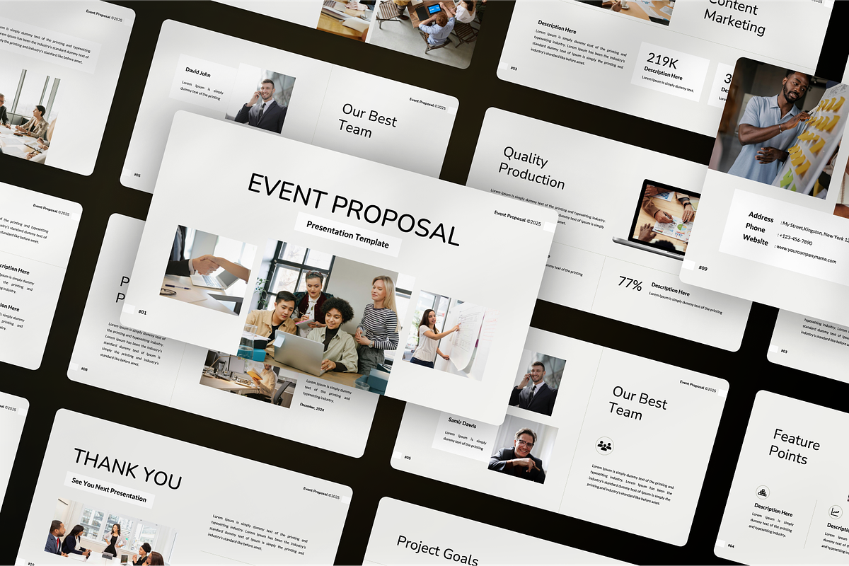 Event Proposal Google Slides, a Presentation Template by SquidPixey (Photo 6 of 7)