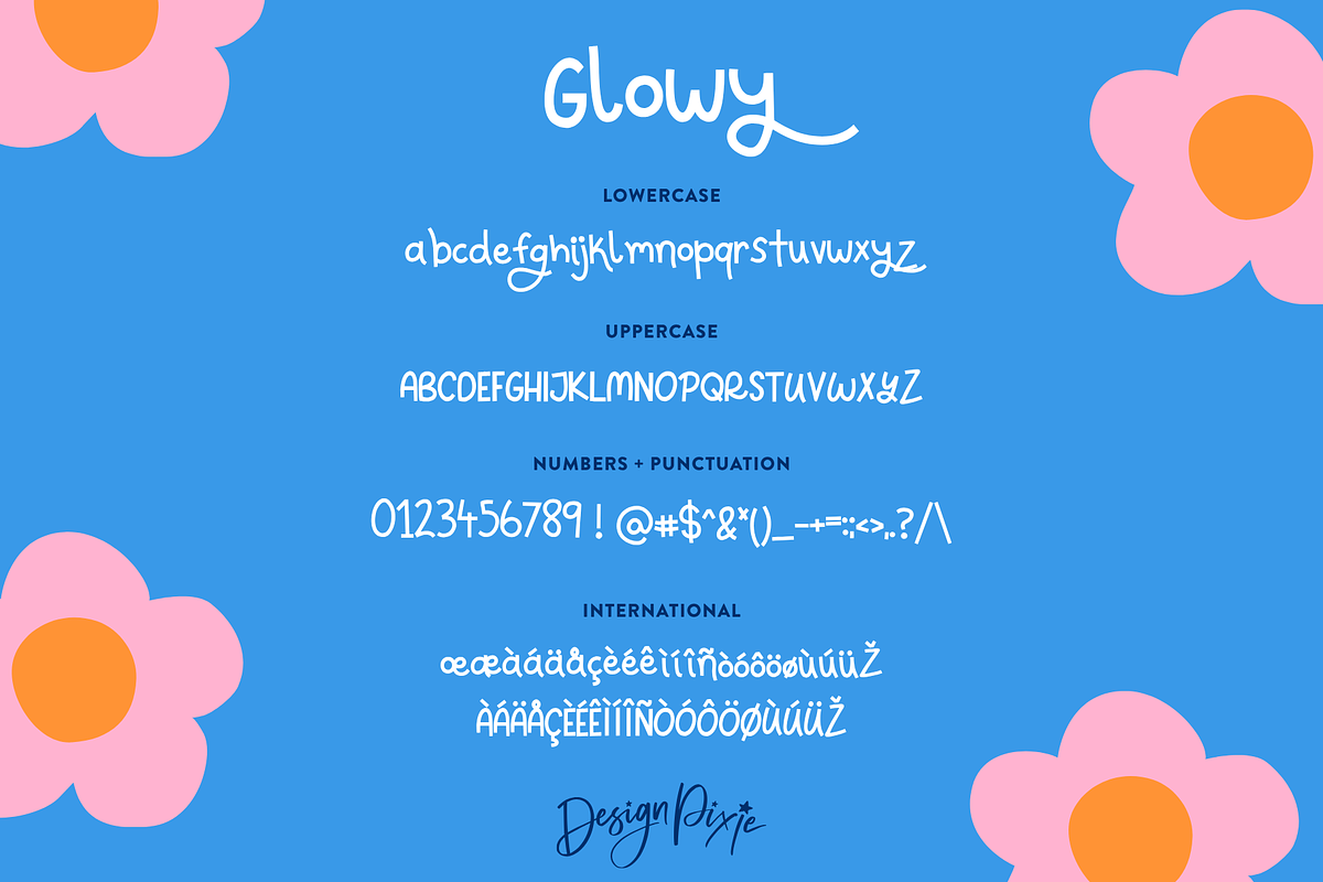 Glowy Font, a Handwritten Font by Design Pixie (Photo 8 of 8)
