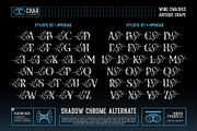 Shadow Chrome Typeface, a Serif Font by alit design (Thumbnail 3 of 17)