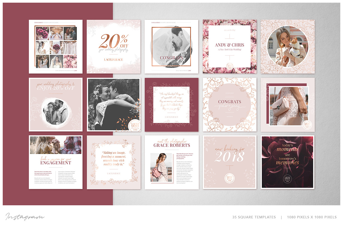 COPPERING | Social Media Kit, a Social Media Template by Marigold Studios (Photo 3 of 14)