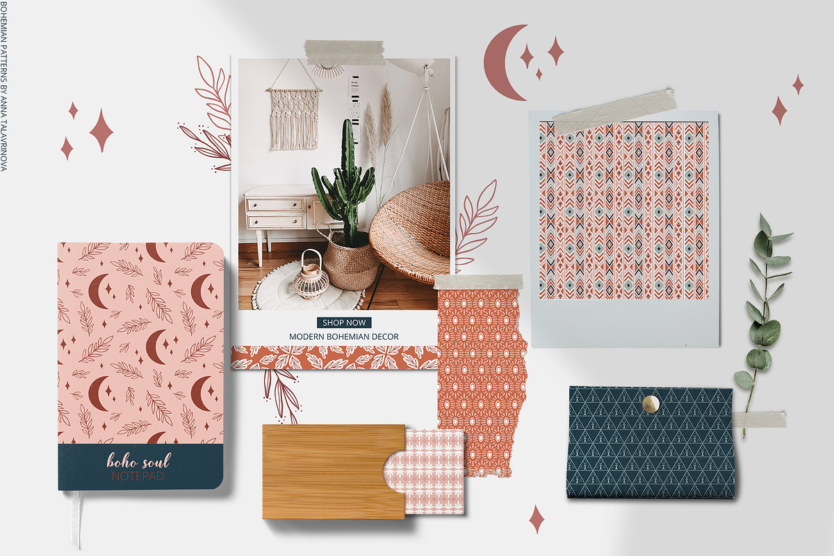 Bohemian pattern collection, a Pattern Graphic by Cozy pattern shop (Photo 5 of 7)