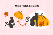 Halloween | Cute Vector Clipart, a Graphic by Heartwarming Art (Thumbnail 5 of 7)