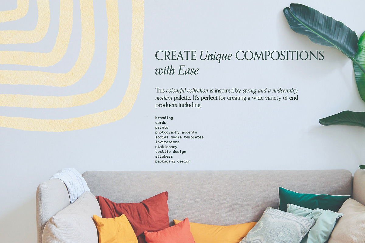 Midcentury Modern Colorful Abstracts, an Illustration by Ines Beatriz (Photo 5 of 10)
