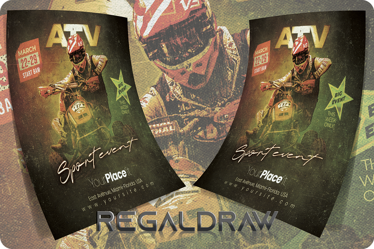 ATV Sport Event Flyer, a Flyer Template by regalDRAW (Photo 2 of 4)