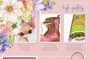 Cute Mice & Friends Clipart Set, an Animal Illustration by Pretty Little Lines (Thumbnail 6 of 13)