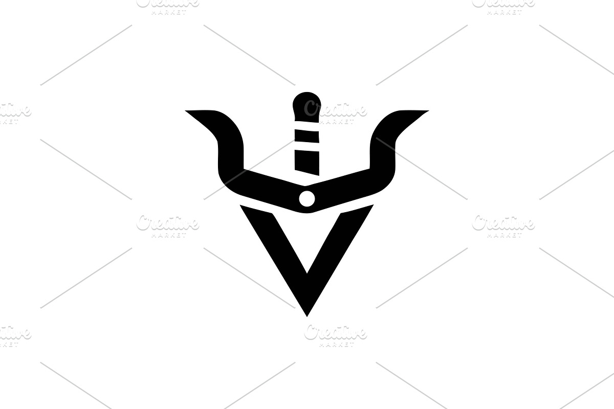 Warrior symbol with a sword, a Branding & Logo Template by Vectorium Studio (Photo 1 of 2)
