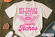 My Yeast Infection Itches T-shirt, an Animal Illustration by Libby Wishes (Thumbnail 1 of 3)
