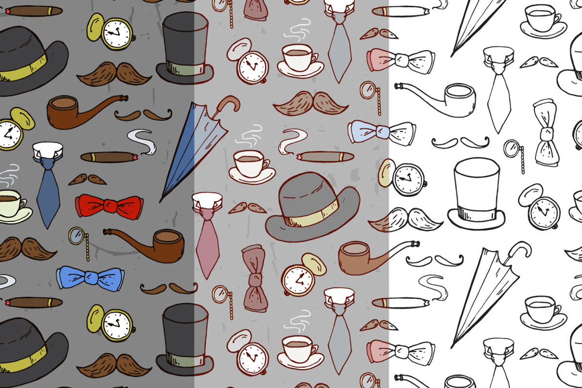 Gentlemen, a Pattern Graphic by merion_merion (Photo 3 of 4)