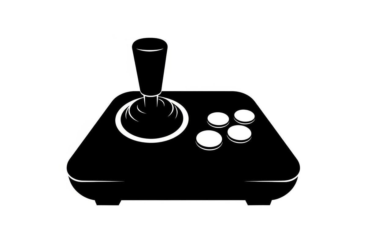 50 Retro Gaming Joystick Vector Bund, an Illustration by Creativeshirt (Photo 3 of 51)