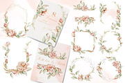 Watercolor flowers summer peony set, a Decorative Illustration by Edith’s World (Thumbnail 6 of 13)