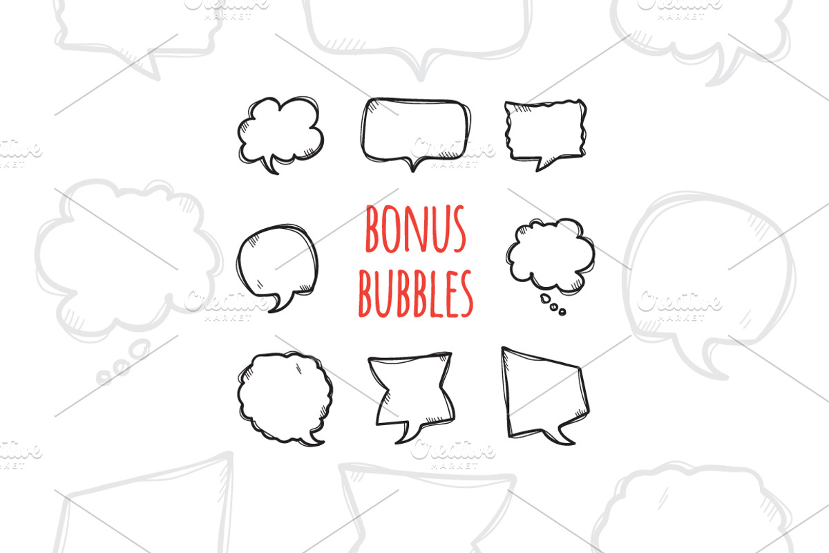 72 Doodle Elements Pack, an Icon by Trapezoid (Photo 11 of 12)