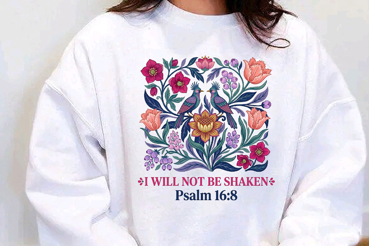 Religious Floral Inspirational Quote, a Seasonal Illustration by Designking (Photo 2 of 5)