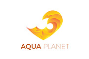 Aqua logo template with waves, a Branding & Logo Template by MaryHat Shop (Thumbnail 4 of 8)
