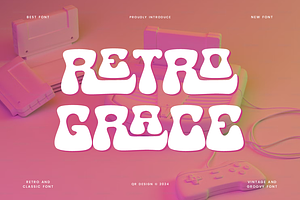 Retro Grace - Bubbly & Groovy Font