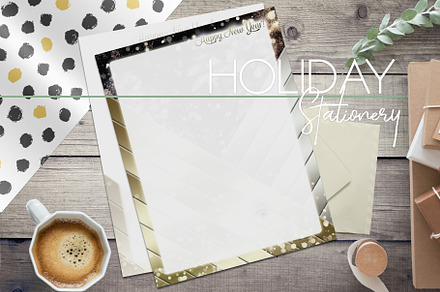SilverGold Fireworks Stationery