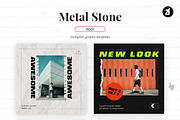 Metal stone social media graphic, a Social Media Template by Chanut is industries (Thumbnail 4 of 11)