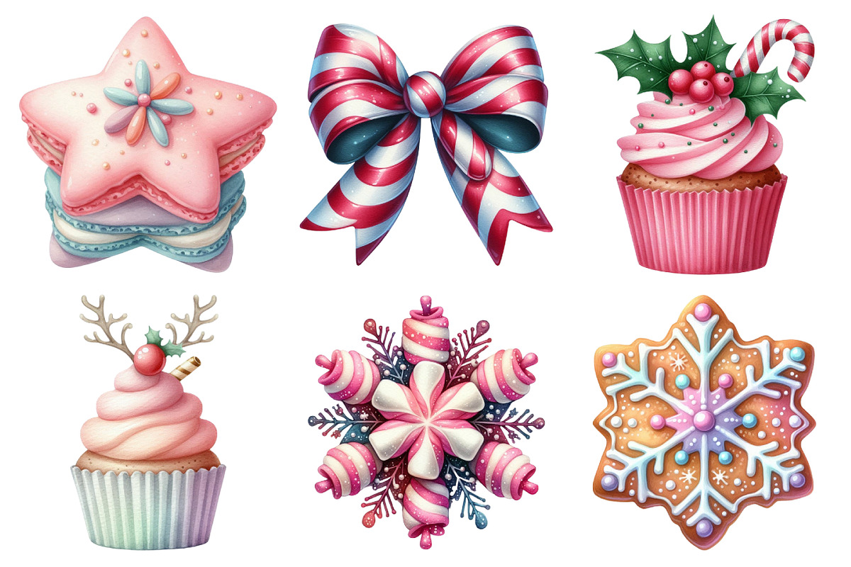 Sweet Christmas Clipart Bundle, an Illustration by Daily.Designs (Photo 3 of 5)
