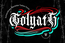 Golyath Blackletter Tattoo Font