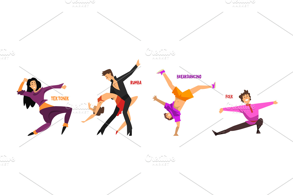 Dancing People Character Performing, a Person Illustration by TopVectors