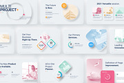 Neumorphic Style 2021 Powerpoint, a Presentation Template by Brandearth RRGraph (Thumbnail 9 of 30)