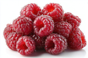 Fresh Raspberries Closeup Pile of Re, a Photo by Pixeness Studio