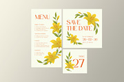 Yellow Floral Wedding Suite, a Card Template by Neermana (Thumbnail 4 of 4)