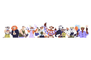Animals at birthday party set, cards, an Animal Illustration by PaperTrident (Thumbnail 18 of 18)
