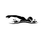 Swimming Sport Silhouette Vector Bun, an Illustration by jahid234 (Thumbnail 50 of 51)