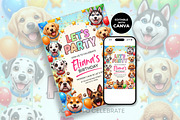 Dog Birthday Invitation Template, an Invitation Template by M9 Design (Thumbnail 2 of 4)