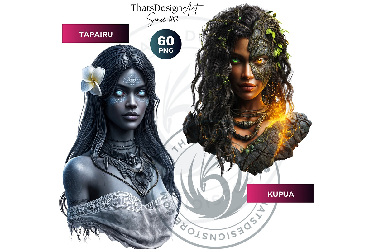 Creatures of Folklore Clipart Set, a Person Illustration by ThatsDesignArt (Photo 8 of 10)