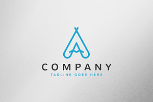 Letter A Tent Logo