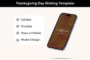 Thanksgiving Day Wishing Template, an Invitation Template by Adored Templates (Thumbnail 1 of 10)