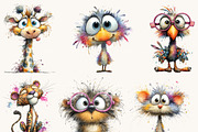 Quirky Funny Animals Clipart, an Animal Illustration by Design Scotch (Thumbnail 2 of 8)