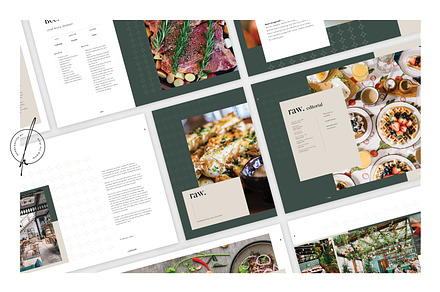 Raw Cookbook, a Brochure Template by Loc Tropis