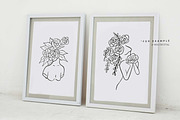 Floral Head Women SVG Cliparts, an Illustration by Mia Digital (Thumbnail 6 of 6)