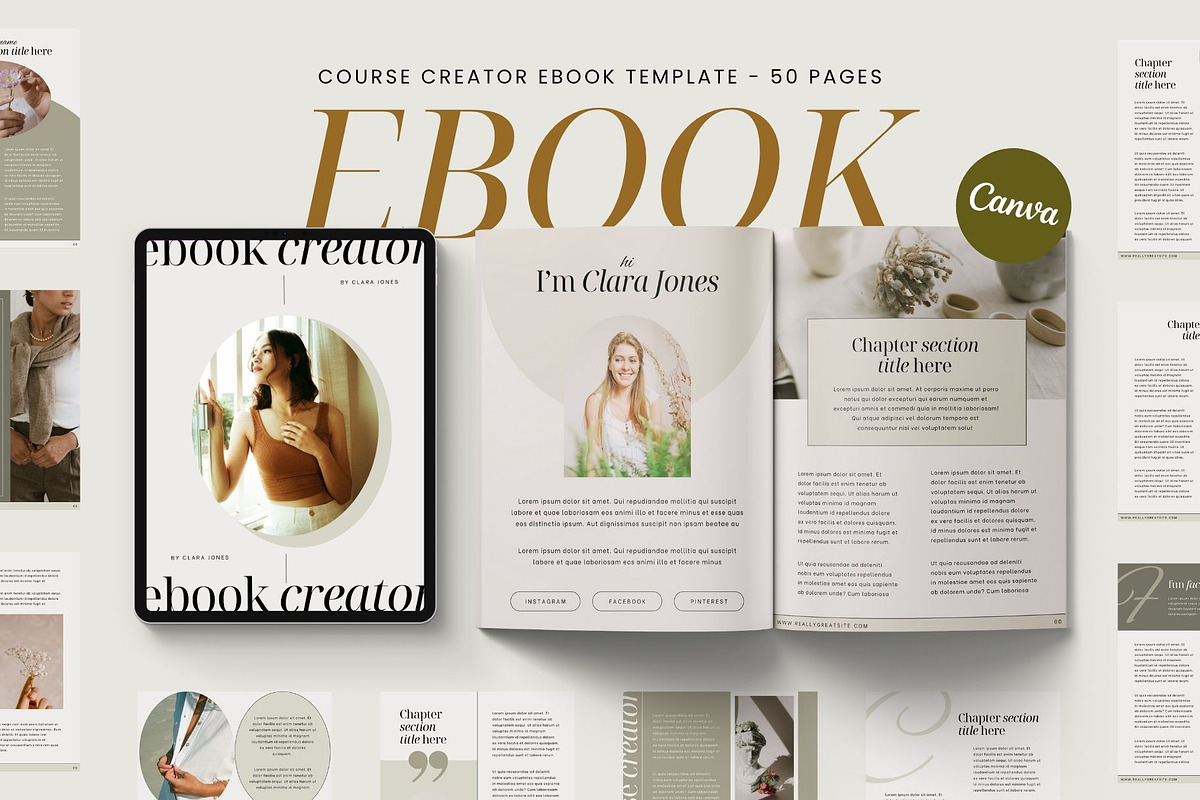 CLARA Course Ebook Canva Template