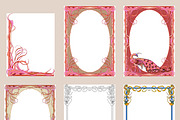 Art Nouveau elements, frames Png, a Decorative Illustration by Anada Arty (Thumbnail 2 of 13)