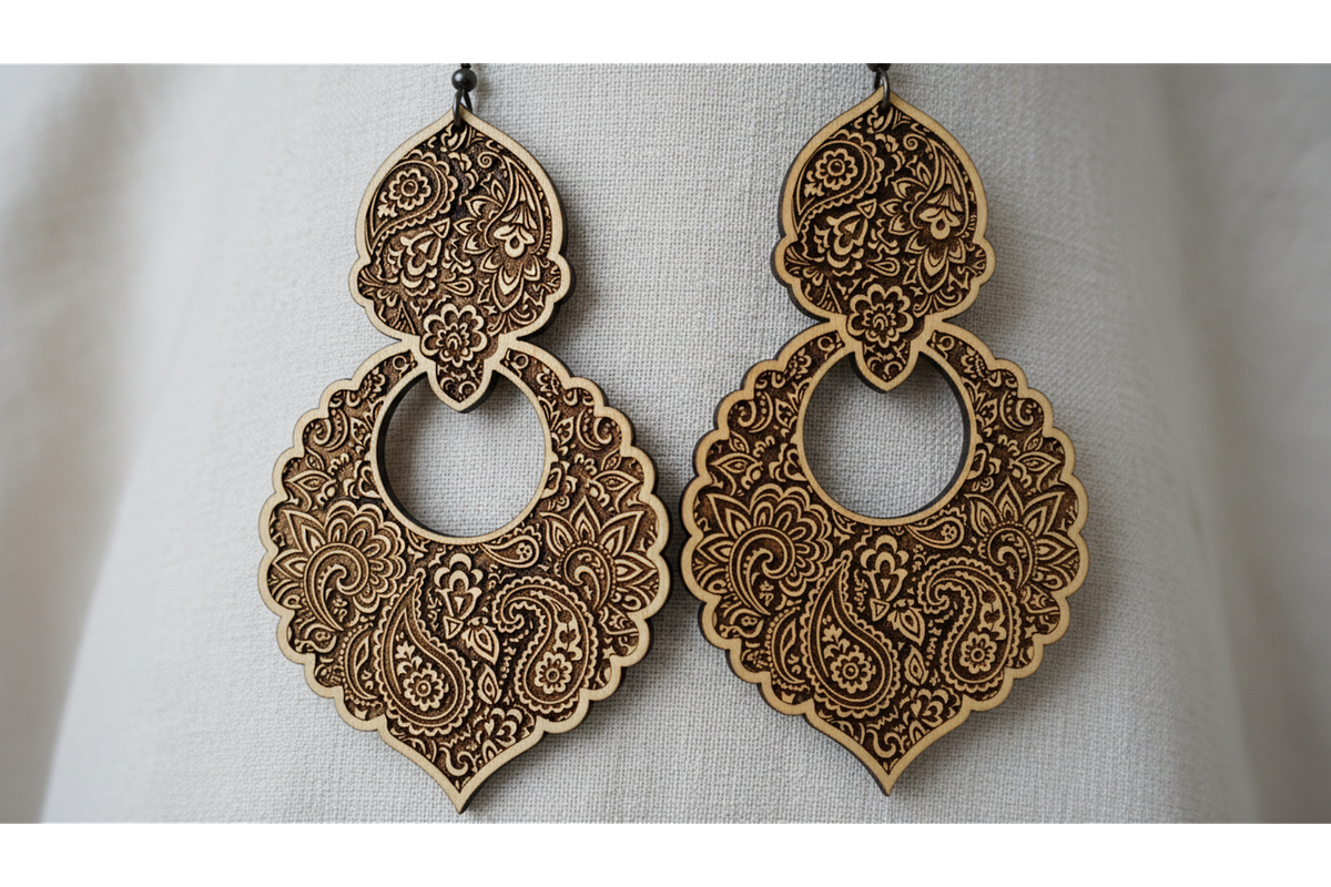 Garden Bloom Earring Set, a Graphic by hafijul (Photo 3 of 11)