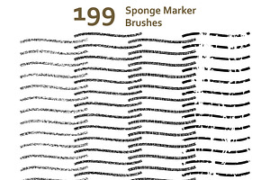 AI Mixed Sponge Marker Brushes