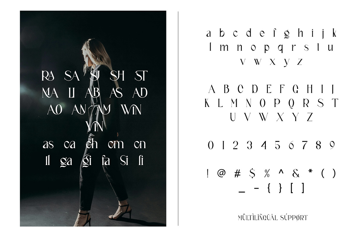 VINSTA Ligature Serif Typeface, a Serif Font by yaqublekker (Photo 6 of 9)