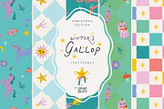 WINTER'S GALLOP. Seamless patterns, a Pattern Graphic by annartdreams (Thumbnail 1 of 10)