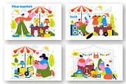 10 Flea Market Vector Illustration, an Object Illustration by denayunebgt (Thumbnail 2 of 4)