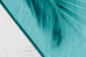 Swimming pool water palm shadow, a Background Photo by hitdelight