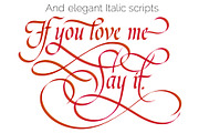 Calligraphy Procreate Brushes, a Brush Add-On by ZenLettering (Thumbnail 3 of 16)