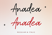 Anadea - Script Font, a Script Font by Ibrahima_Studio (Thumbnail 8 of 9)